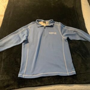 Nike Golf Dri-Fit 1/4 Zip Long Sleeve Pullover Mens XL Light Sky Blue Polyester